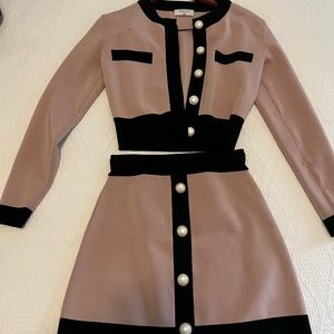 Babaton skirt & cardigan set